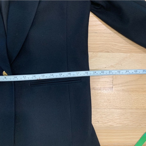 Vintage Pendleton Women’s Pure Virgin Wool One Button Blazer Black Size 8 - Picture 12 of 13